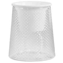 1 Pc Translucent Hydroponic Flower Pot Delicate Modern Home Self Watering Flowerpot For Home Apartment Office Decor Home Decor Vase Room Decor Flower Vase Glass Vase - Clear - View 1