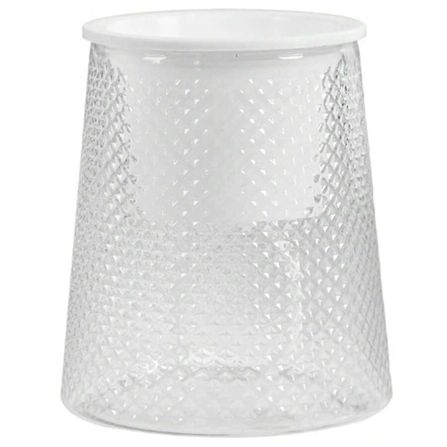 1 Pc Translucent Hydroponic Flower Pot Delicate Modern Home Self Watering Flowerpot For Home Apartment Office Decor Home Decor Vase Room Decor Flower Vase Glass Vase - Clear - View 1