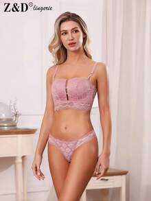 Women Sexy Lingerie Sets - Pink - View 1