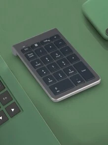 B038 Teclado Numérico Inalámbrico, Numpad De 22 Teclas Portátil Con Para Uso Financiero Y Contable. Extensión De Teclado Numérico De 10 Teclas Para Laptop, Pc, Surface Pro, Notebook-gris - Gris - Ver 4