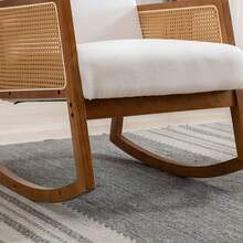 Comfortable Rocking Chair For Living Room - Beige - View 6