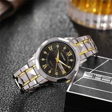 1 件男士手錶,夜光指針,防水,商務休閒風格,石英機芯,鉚釘扣手鍊 - 白色 - 查看 7