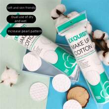 100 片/包珍珠圖案一次性化妝墊,適用於節水濕敷面膜,可拉伸,薄且安全密封,適合家庭使用 - 綠色 - 查看 4
