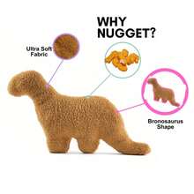 1入組恐龍雞塊毛絨公仔,填充動物拋棄枕頭,柔軟的恐龍雞塊枕頭,適合生日禮物、節日禮物、恐龍主題派對 - 雷龍 - 查看 4