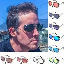 新款时尚防风时尚眼镜男女双光束复古个性眼镜 - 彩色 - 查看 11