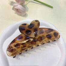 1個新款高端樹脂髮鉗,適用於洗臉、購物、聚會、生日、日常穿著和搭配 - 豹紋A - 查看 7