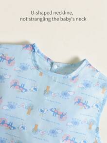 1 件兒童防水圍兜 - 黃色 - 查看 3