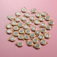 10 Piezas Aleación De San Benito De Nursia, Patrón Contra Las Medallas Del Mal De 13 Mm Para Hacer Joyas Diy