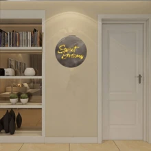 1個光雕及uv印刷的甜夢形狀led壁燈,直徑29.8cm,設有內置無痕掛鉤,假日裝飾性壁燈,6-18小時定時器功能,照明6小時後自動關閉,18小時後自動開啟,附帶節能木製掛牌進行假日家裝飾。 2aaa電池供電（不包含）zh05929 - 彩色 - 查看 7