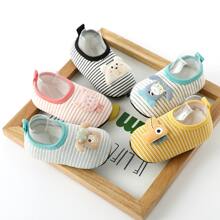 1pair Spring/Autumn Newborn Baby Floor Socks Shoes, Mesh Breathable Anti-Skid Soft Sole Shoes, 0-3 Years Old - Green - View 9