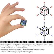 1入/6入/12入2.3cm磁力積木,diy房屋景觀,緩解壓力城市街道磁性建築積木 - 樹葉 - 查看 6