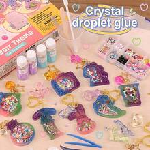Toys For Little Girls, DIY Handmade Toys, Puzzle, Internet Celebrity Creative Birthday Gift, Crystal Drop Glue Material Bag For Children - Simple Version Diy-ocean Theme - View 4