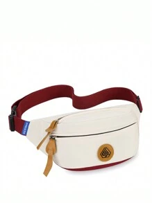 Anti Splashing Color Matching Casual Waist Bag College Bag Dad For Books Multi-Functional Dorm University Gifts Bag Winter Fanny Pack Bum Bag Shoulder Bag Student Large Capacity Multi-Functional Outdoor Vacation Travel Chest Bag Side Bags Hip Bag For Men Travel Essentials Holiday Essentials Summer Back To School White Bag Pack Belt Bag Spring School Supplies