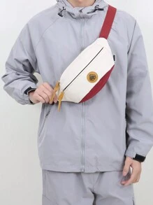 Anti Splashing Color Matching Casual Waist Bag College Bag Dad For Books Multi-Functional Dorm University Gifts Bag Winter Fanny Pack Bum Bag Shoulder Bag Student Large Capacity Multi-Functional Outdoor Vacation Travel Chest Bag Side Bags Hip Bag For Men Travel Essentials Holiday Essentials Summer Back To School White Bag Pack Belt Bag Spring School Supplies
