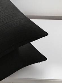 4 Pcs Pillow Covers For Living Room, No Insert - Faux Linen Cushion Covers For Couch, Square Throw Pillow Cases For Sofa, Set Of 4, Case Only