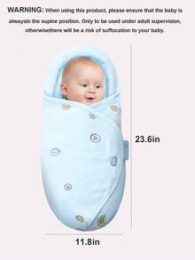 嬰兒防驚跳睡袋 - 藍色 - 查看 5