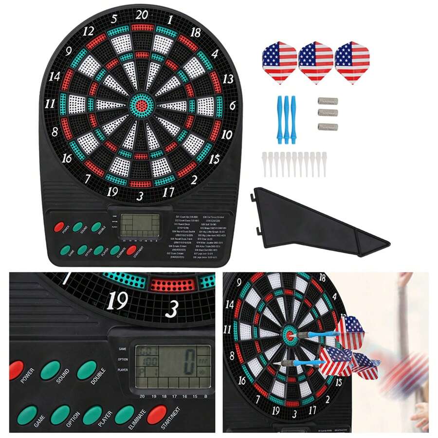 Electronic Dartboard Automatic Scoring Dartboard With 3 Darts