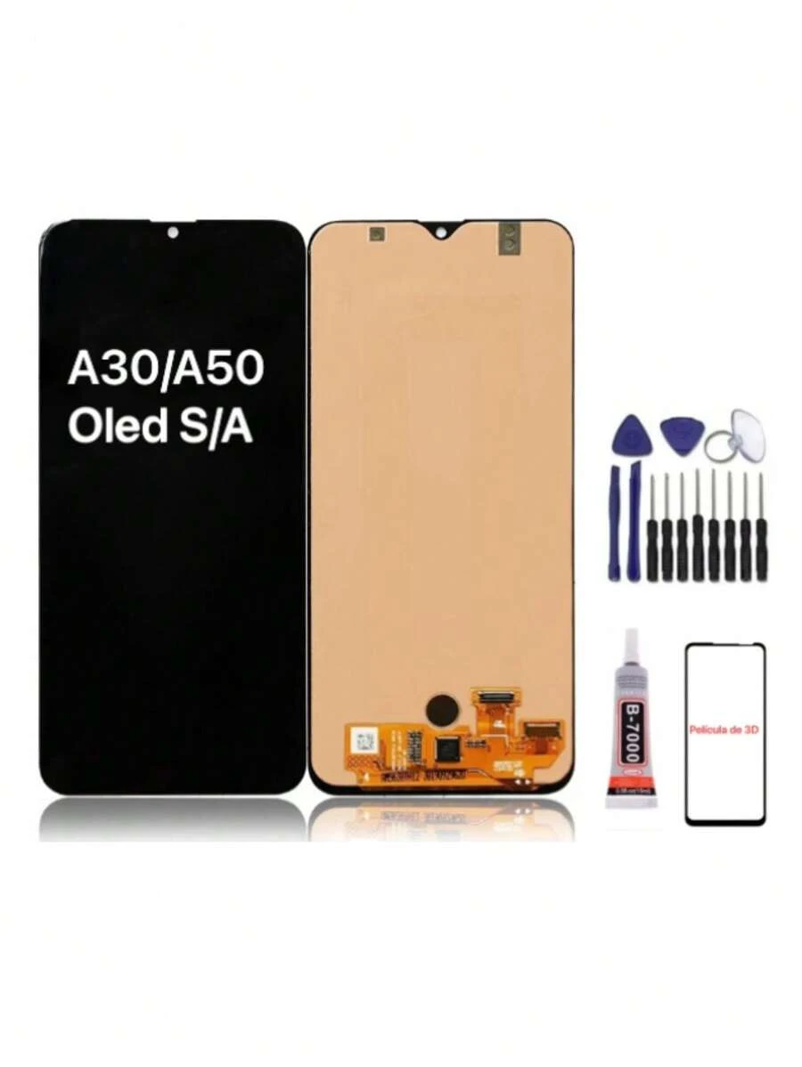 Mobile Phone LCD Screens - Tela Oled Sem Aro + Pelicula 3D + Chaves + Cola 15ml - 查看 1
