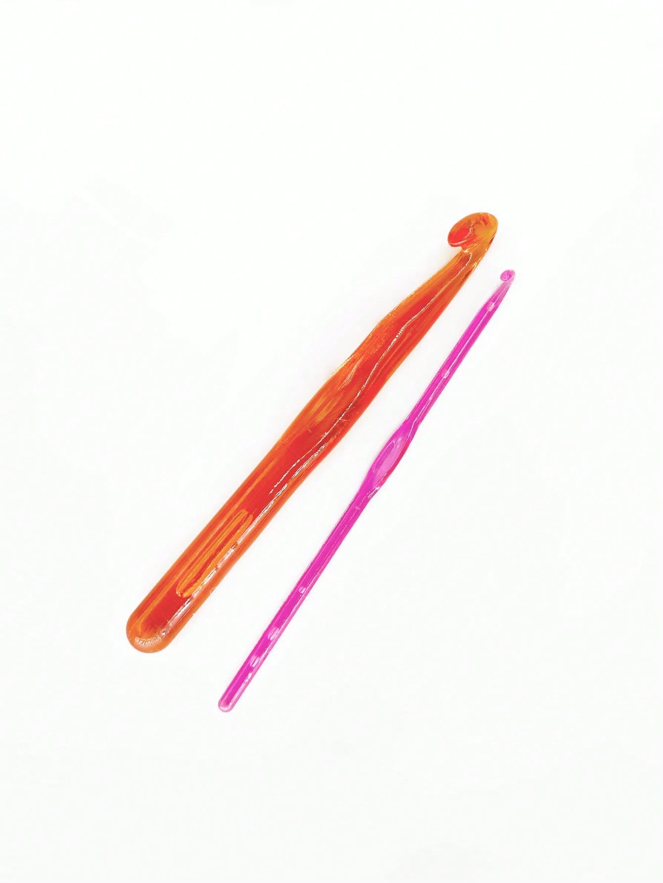 (1set 9pcs) Plastic Crystal Crochet Hook Set For Knitting And Sewing