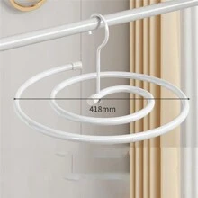 Spiral Clothes Drying Rack Balcony Large Circular Rotation Hanger For Home Use - Spiral Hanger-white - View 1
