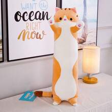 1pc Random Cat Shaped Plush Pillow Toy For Adult Party Favorite Gift, Best For Birthday, Christmas, Halloween And Thanksgiving Day - Multicolor - View 3