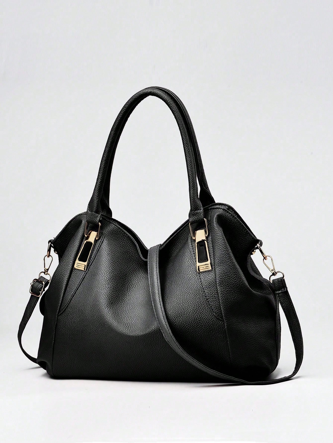 Faux leather tote bag