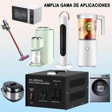 Convertidor De Voltaje,transformador De 110-220v, 200w - Negro - Ver 6