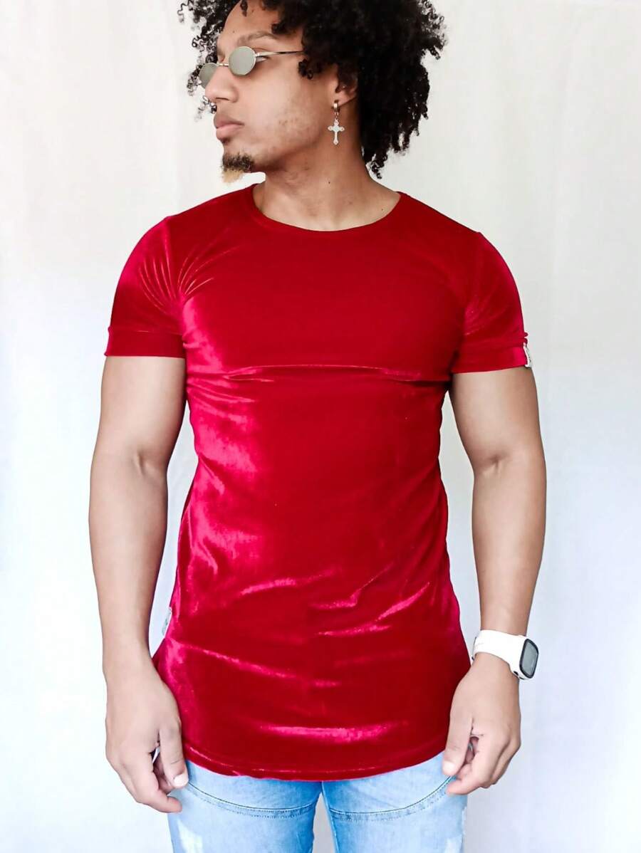 Men Shirts - 紅色 - 查看 1