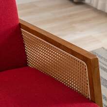 Comfortable Rocking Chair For Living Room - Red - View 8