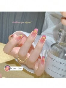 10毫升/入快閃多巴胺雙光貓眼凝膠指甲油,uv Led半永久磁性混合凝膠上釉,適用於美甲沙龍 - 綠色 - 查看 5