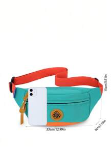Anti Splashing Color Matching Casual Waist Bag Fanny Pack Crossbody Bag Sling Bag Two Tone Chest Bag Bum Bag For Sport Running School Supplies For School Students Valentines Gift College Bag Thanksgiving Purse Holiday Storage Bag Messenger Bag Shoulder Bag Rider Bag Men Gifts Hiking Hiking Large Capacity Multi-Functional Portable Fashionable Casual Boyfriend Gifts Bag Travel Essentials Holiday Essentials Bag For Men Bags Summer Back To School Summer Bag Springbreak Vacation Bag Pack Belt Bag Side Bags For Men