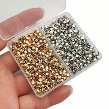 400 件 4 毫米菱形 Ccb 珠子、200 件白色珠子、200 件双色 K 和 Kc 金珠子、不对称珠子，适用于 DIY 珠宝制作材料 - 白K,KC金各200顆 - 查看 5