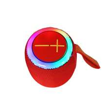 Portable Bluetooth Speaker Usb Sd Fm Rgb Wireless Speaker - Red - View 4
