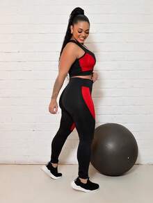 Women Sports Sets - 紅色 - 查看 2