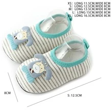 1pair Spring/Autumn Newborn Baby Floor Socks Shoes, Mesh Breathable Anti-Skid Soft Sole Shoes, 0-3 Years Old - Green - View 10
