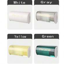 Wall Mounted Toothbrush Holder, Toothbrush Storage Organizer With Lid, Self Adhesive Toothbrush Hanger For Bathroom - Multicolor - View 4