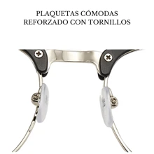 Lentes para graduación con 5 clips Magnéticos intercambiables. Lentes con 5 Clips - Plateado - Ver 10