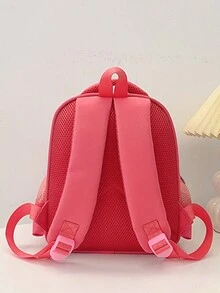 新款時尚卡通獨角獸兒童肩袋,可愛背包,新潮卡通學校書包,可調節拉鍊背包,適合送禮 - 粉色 - 查看 4