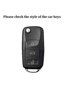 Luxury Purple Diamond Teddy Bear Keychain + Car Violet Anti-Drop Key Cover, Suitable For Vw/Passat/Teana/Sagitar/Superb/Douqi Yakkie/C-Trek/Xinrui Special Use