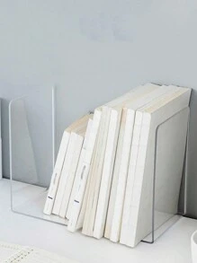 1個透明書立,學生收納桌面書本濕度分離書立 - 彩色 - 查看 1