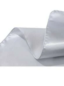 25入組光滑觸感的緞面餐巾,用於餐桌,婚禮裝飾 - 銀色 - 查看 3