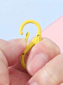 Random Mixed Color Diy Buckle, Multifunctional S-Shaped Carabiner 8-Shaped Alloy Buckle, Two-Way Backpack Hook Keychain Hanging Buckle - Random Color - View 4