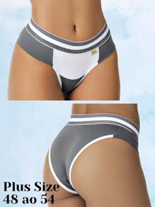 Plus Size Panties - Màu xám đen - Xem 4