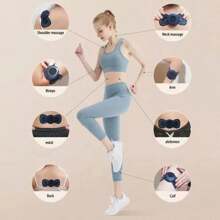 Parche Masajeador Eléctrico Portatil Recargable - Negro - Ver 3