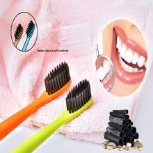 3入組卡通青蛙旅行洗杯便攜套裝竹炭纖維青蛙牙刷+洗杯 - 亮橙色 - 查看 5