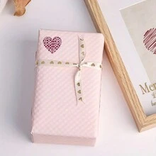 500入組情人節禮物包裝生日派對婚禮裝飾可愛貼紙手帳貼紙1英寸文具貼紙心形貼紙 - 彩色 - 查看 4