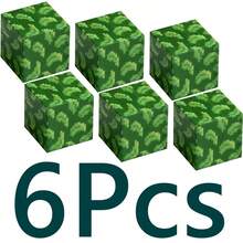 1入/6入/12入2.3cm磁力積木,diy房屋景觀,緩解壓力城市街道磁性建築積木 - 樹葉 - 查看 4