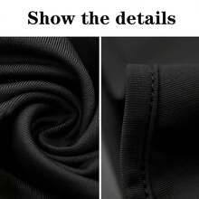 1 件裝男士和女士滑雪面罩,防紫外線防風護頸,適合摩托車、滑雪板、保暖帽圍巾,適合戶外活動,節日禮物 - 黑色 - 查看 3