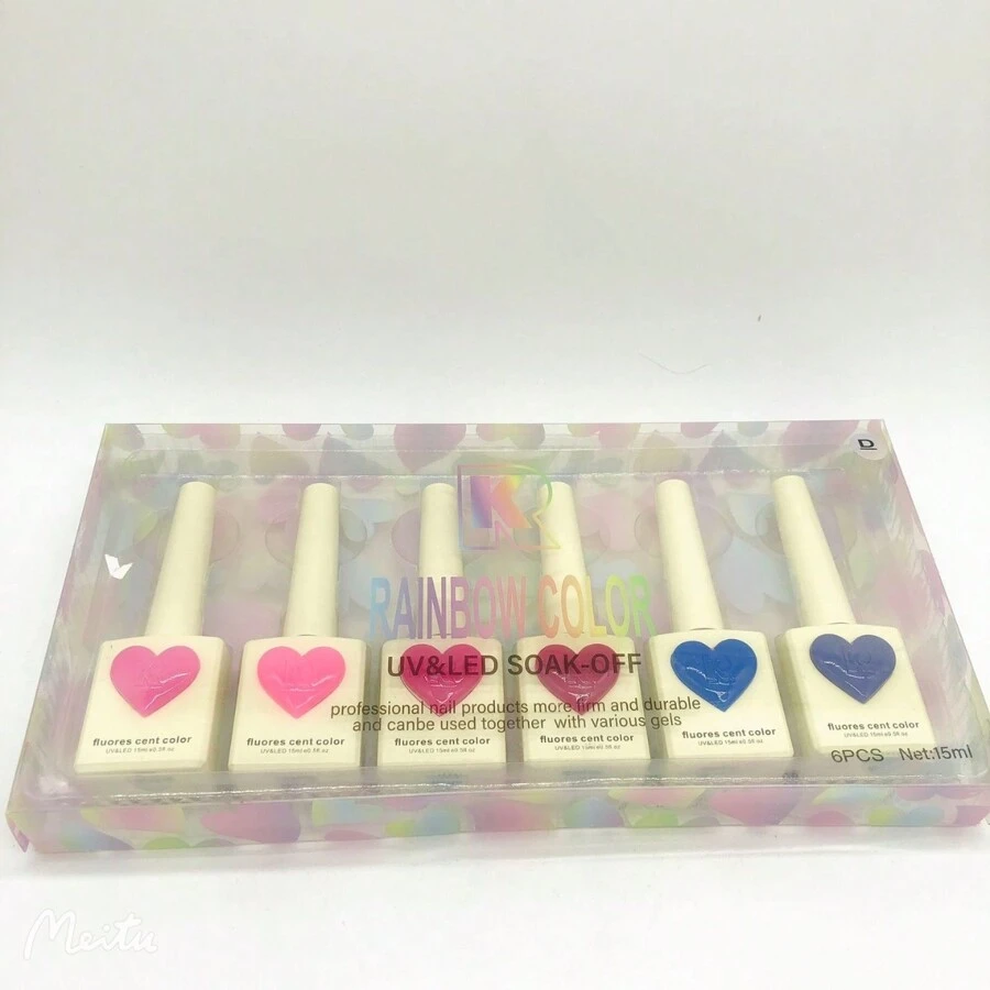 Set 6 Piezas Gelish Para Uñas 15ml Colores Surtidos - Multicolor - Ver 1