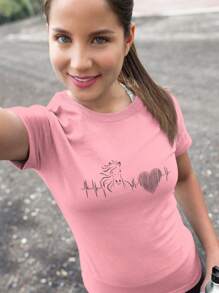 Women T-Shirts - Màu Hồng baby - Xem 2